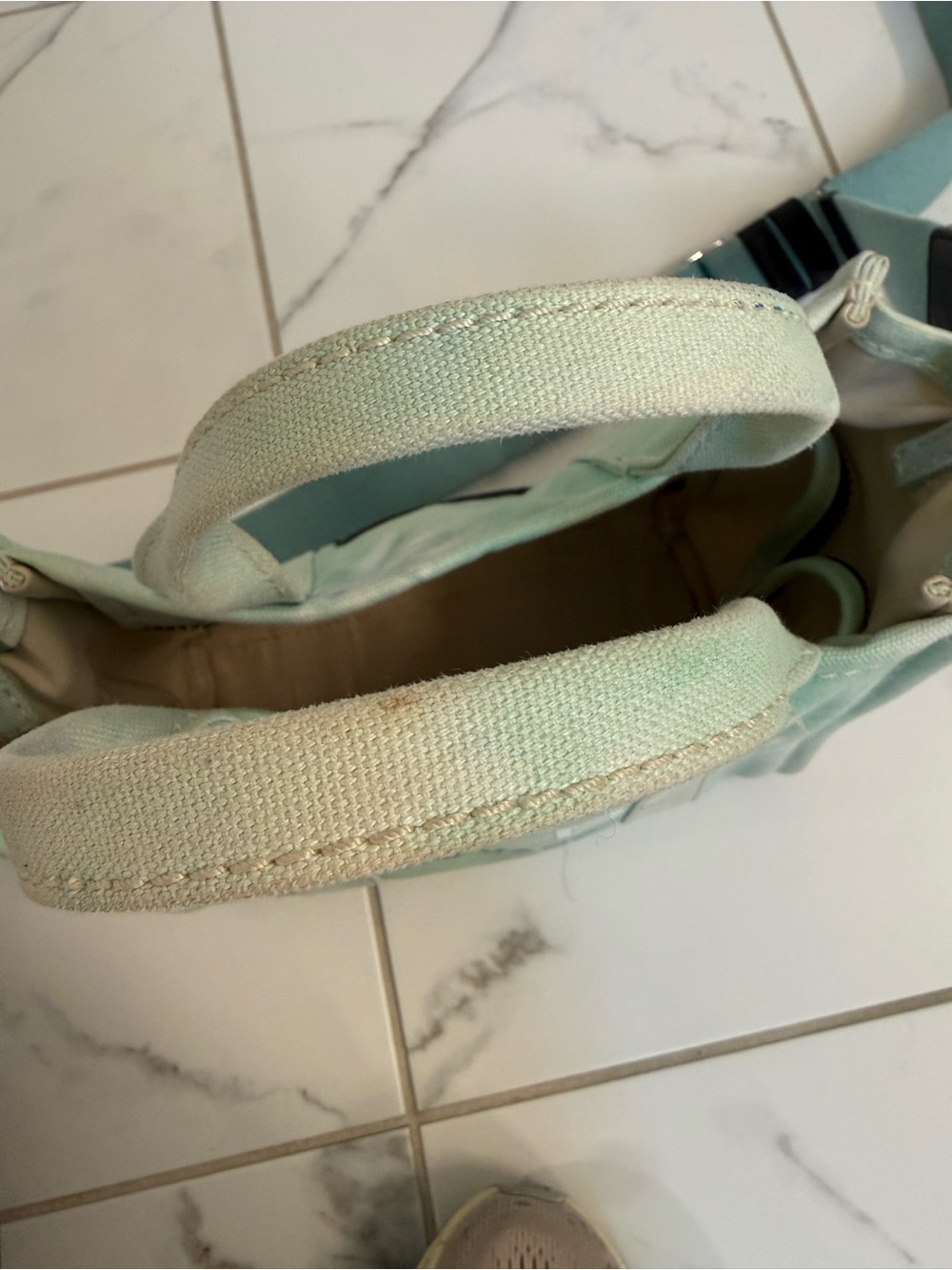 Marc Jacobs The Tote Bag - Mint Green Tie-Dye Canvas - Picture 7 of 7